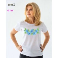 Жіноча футболка для вишивки бісером або нитками "Квіти"